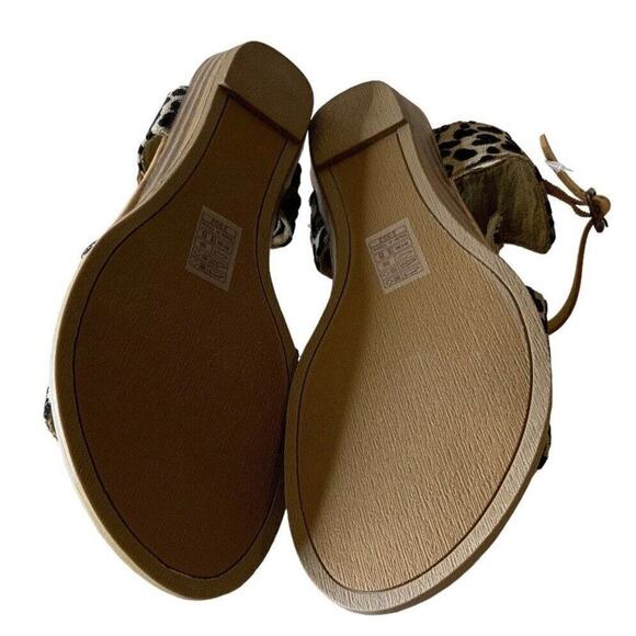 Blowfish Malibu Burnside Flat Sandals Women Size 8.5 Open Toe Animal Print Shoes - Picture 10 of 11